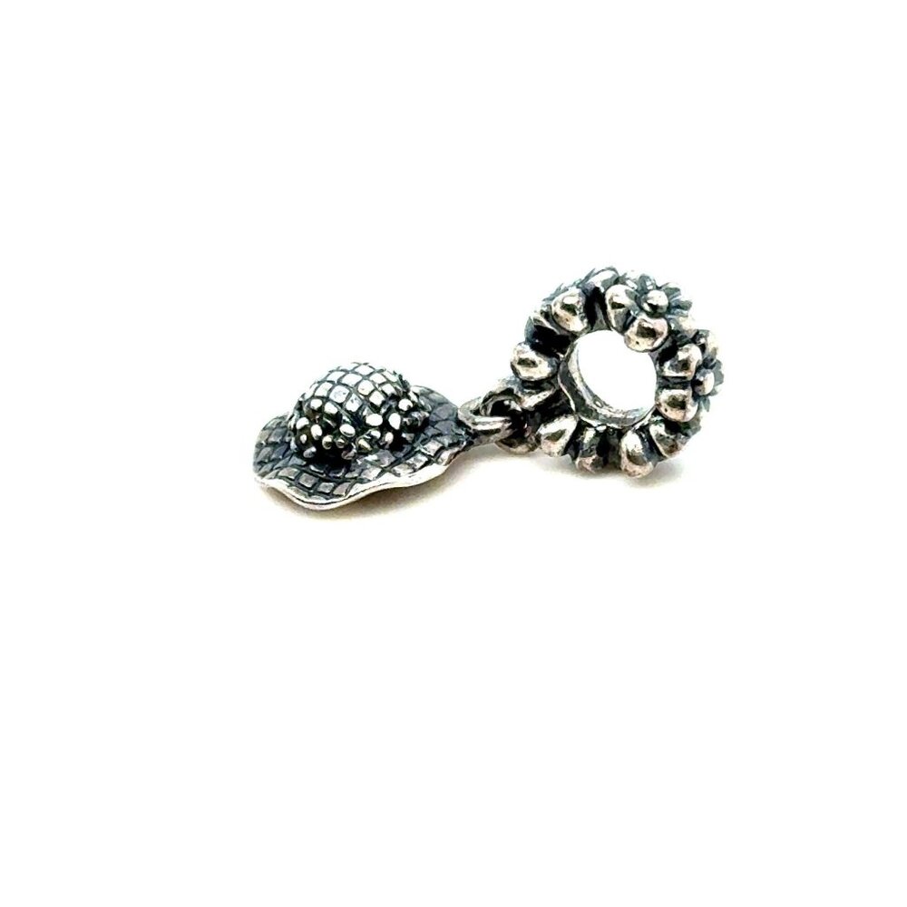 Pandora Two Tone Garden Hat Dangle Charm - Picture 3 of 5